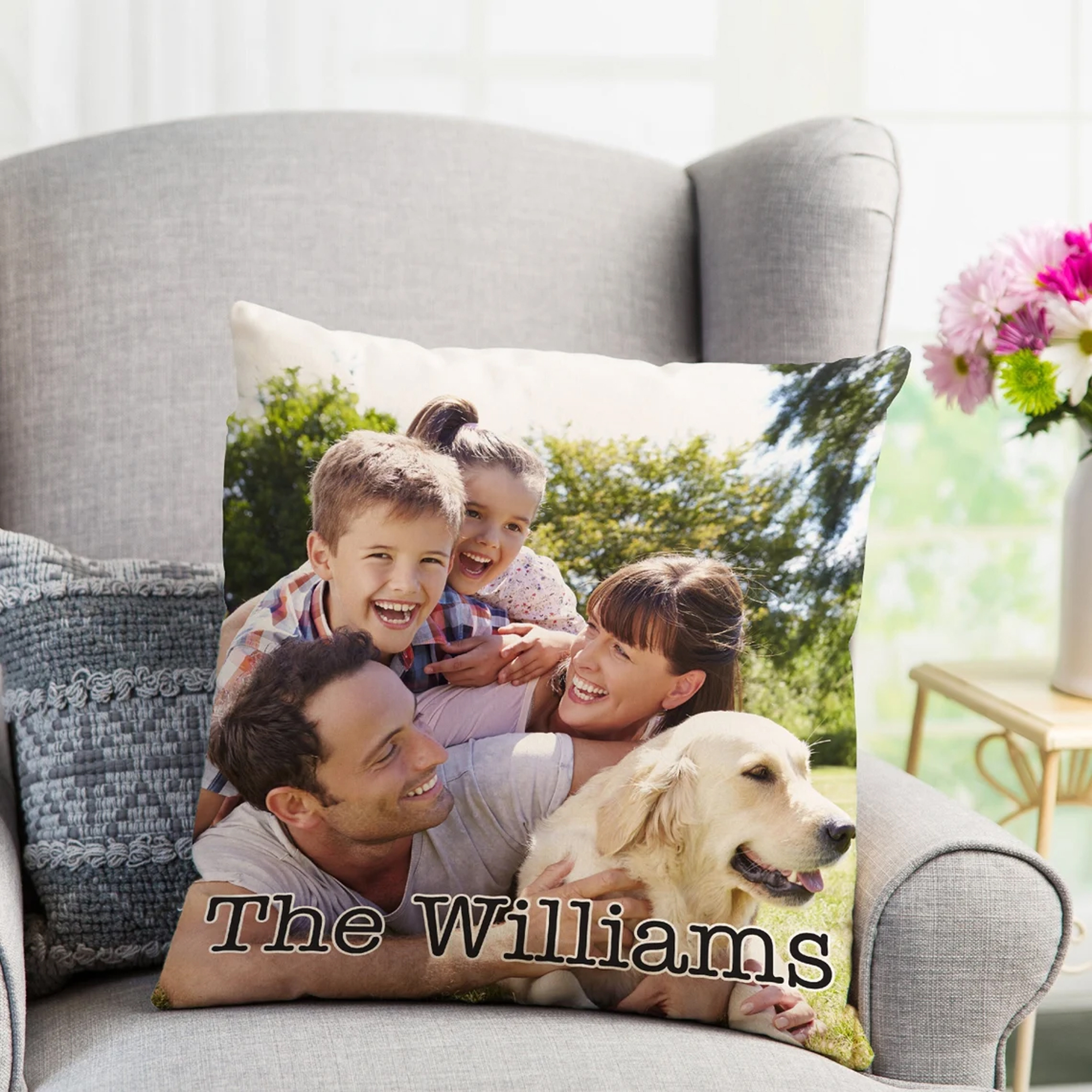 Custom Pillow With Photo Personalized Pillow Case Photo Pillowcase Fathers Day Gift Gift For Dad Him Housewarming Gift Throw Pillowcase